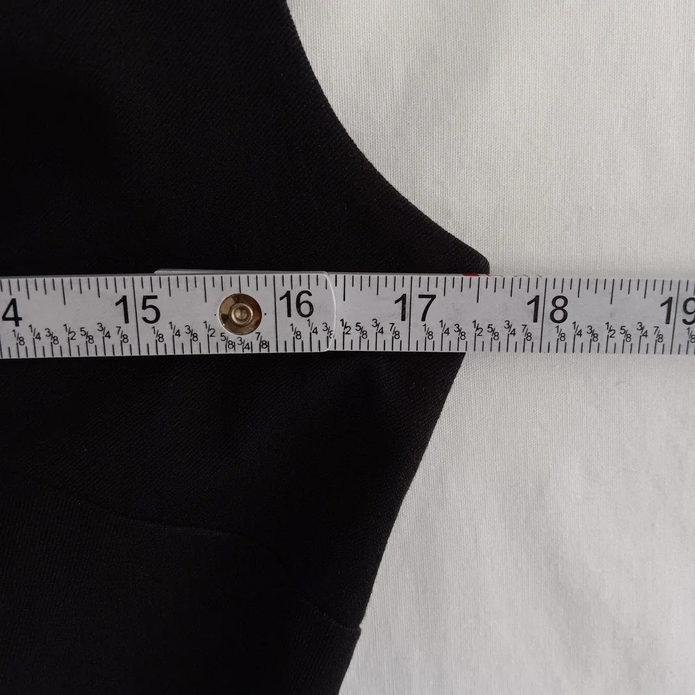 Banana Republic Envelope Dress Womens 8 Black Excellent Sleeveless Sheath 506673